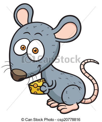 393x470 Vector Illustration Of Cartoon Rat Vector Clip Art
