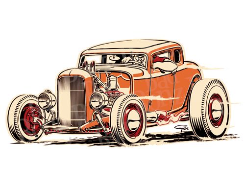 500x386 Rat Rod Clip Art