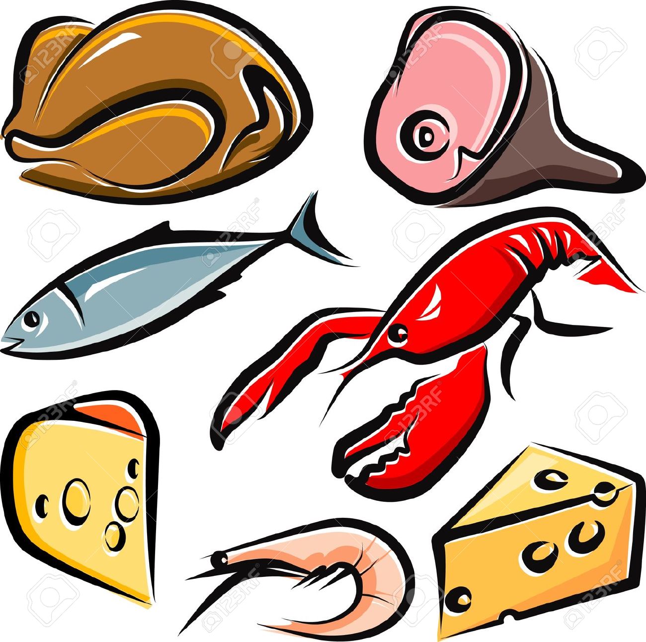 1300x1292 Food Clipart Meat