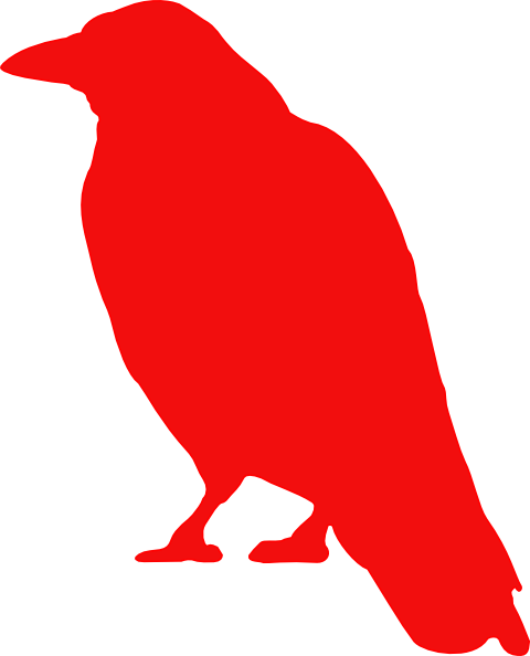 480x594 Red Raven Clip Art