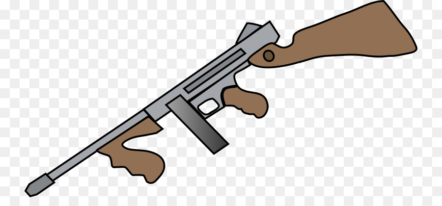 900x420 Firearm Shotgun Drawing Thompson Submachine Gun Clip Art
