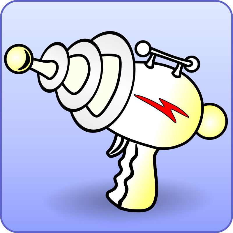 800x800 Free Clipart Minimalistic Ray Gun Mawoki