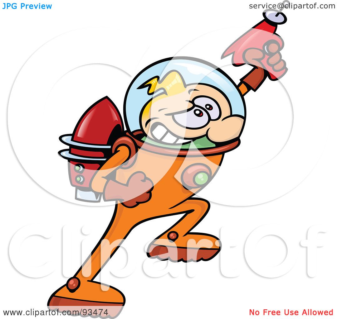 1080x1024 Royalty Free (Rf) Clipart Illustration Of A Blond Astronaut Toon