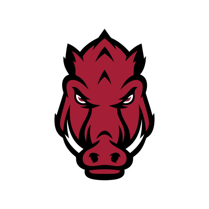 690x690 Arkansas Razorbacks Head Cricut Silhouette By Vectordesign On Zibbet