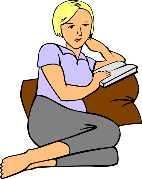 474x597 Woman Reading Clip Art Free Vector 4vector
