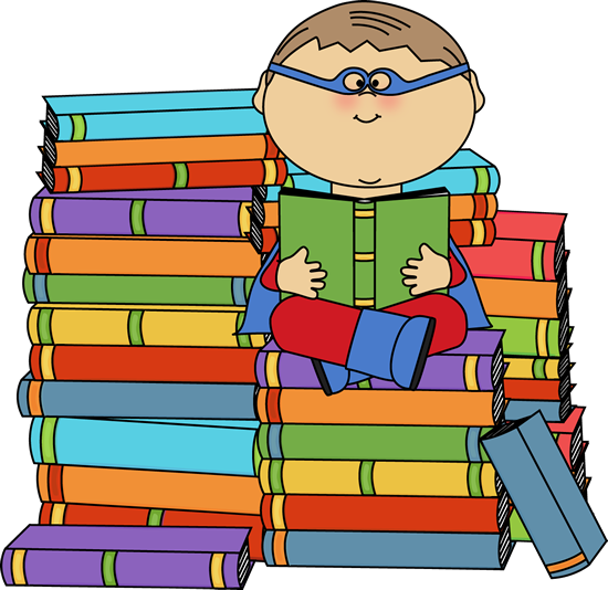 550x534 Super Hero Reading Boy Superhero Bookworm Clip Art Image