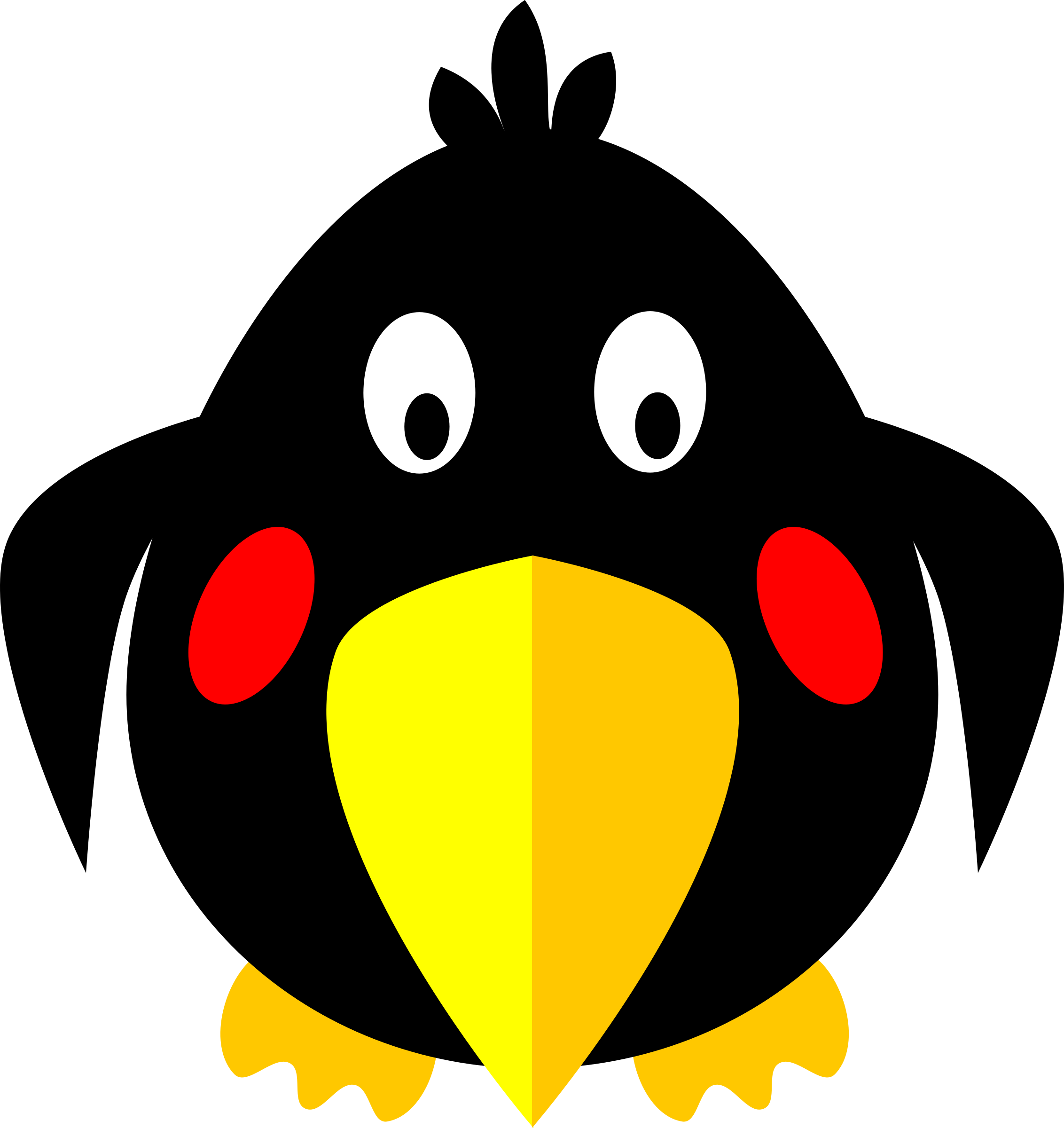 2264x2400 Blackbird Clipart Real Bird