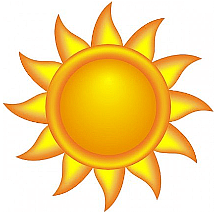 434x428 Real Sun Clipart
