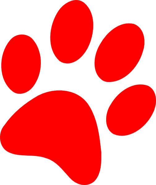 504x598 Dog Paw Print Clip Art