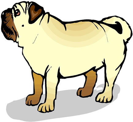 434x400 Pug Clipart Clipart Panda