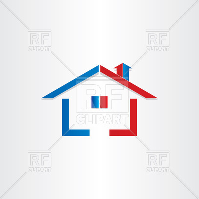400x400 Real Estate House Icon Royalty Free Vector Clip Art Image