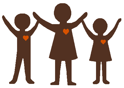 421x299 Clipart Of Real People Hearts