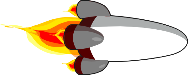 600x240 My Rocketship Edit Realistic White Clip Art