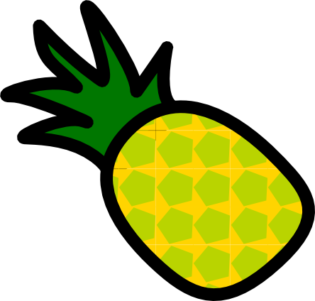 444x424 Realistic Looking Pineapple Clip Art Png Png Mart