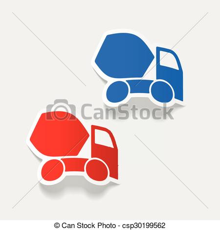 450x470 Realistic Design Element Cement Mixer Clip Art Vector
