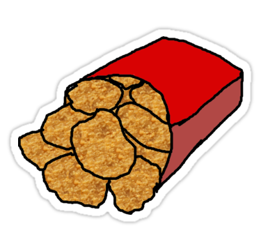 375x360 Chicken Nuggets Clipart Realistic Chicken Nuggets Stickers