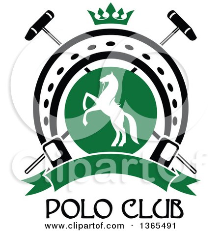 450x470 Clipart Of A White Silhouetted Rearing Horse In A Horseshoe Over