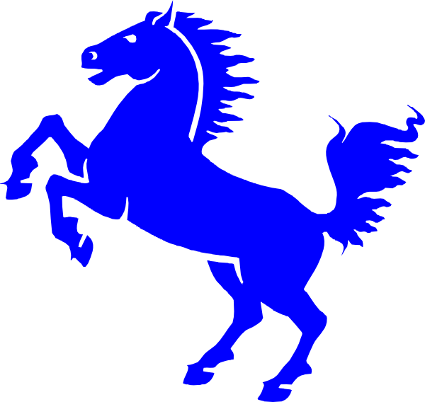 600x568 Rearing Mustang Clip Art