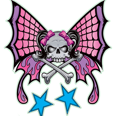 400x400 Butterfly Skull Clipart Amp Butterfly Skull Clip Art Images