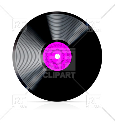 369x400 Retro Vinyl Record Royalty Free Vector Clip Art Image