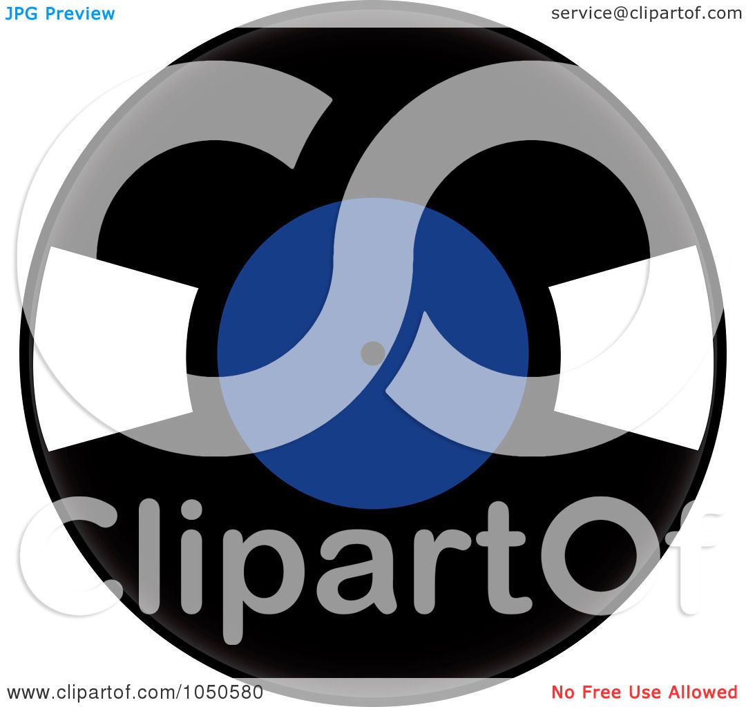 1080x1024 Royalty Free (Rf) Clip Art Illustration Of A Black And Blue Vinyl