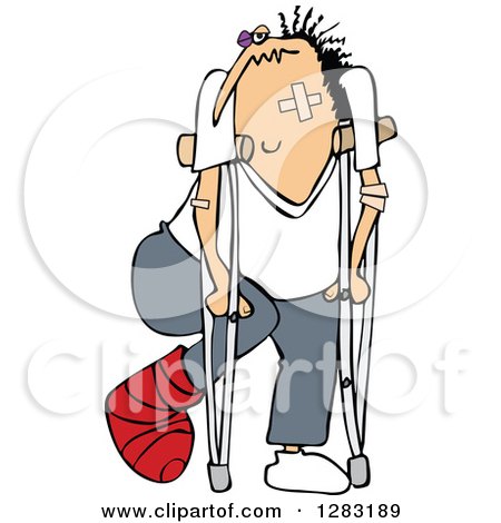 450x470 Clipart Of A White Female Nurse Helping A Male Patient Stretch