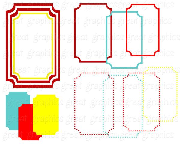 600x480 Rectangle Frame Digital Clip Art Digital Frame Clipart Printable