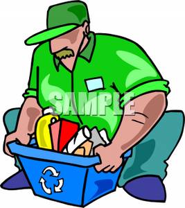 267x300 Men Clipart Recycling