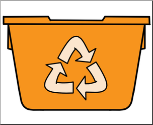 304x248 Clip Art Recycle Bin Color Orange I Abcteach