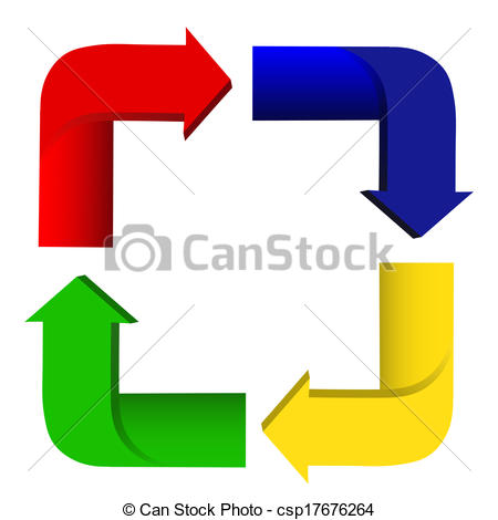 450x470 Recycle Arrows Sign Clip Art Vector