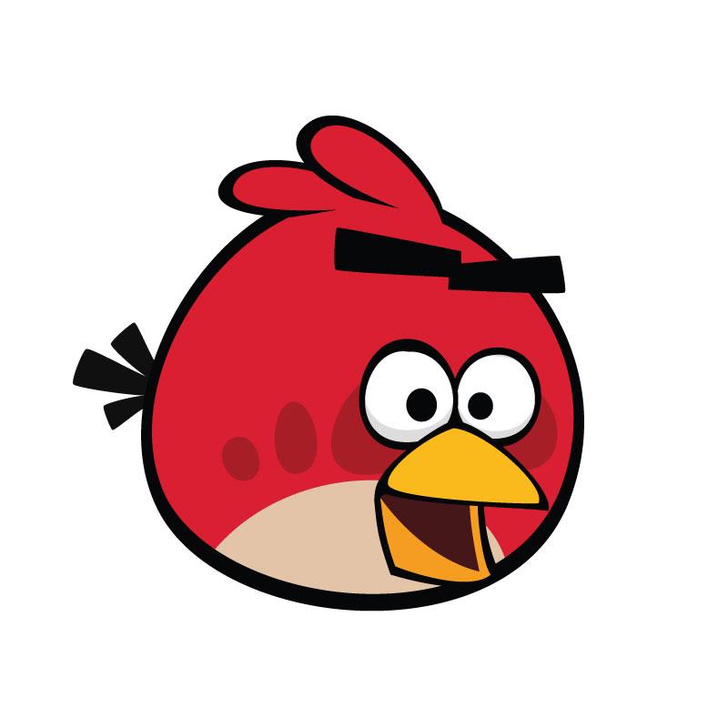 800x800 Red Angry Bird Clipart