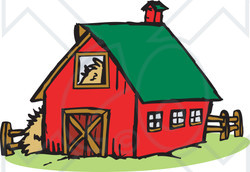 250x172 Farm Barn Clipart 7929366 Barn With Granary Illustration
