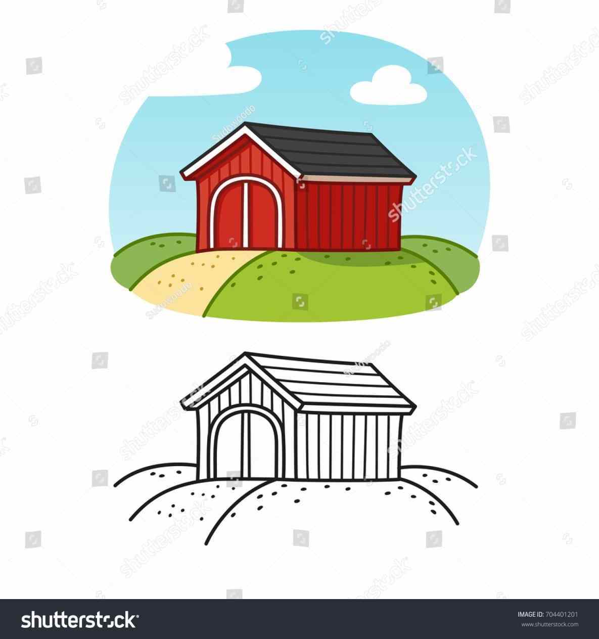1185x1264 Clipart Free Clip Art Little Barn Drawing Colored Red Clipart Free