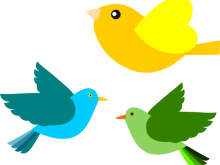 220x165 Small Bird Clipart Yellow Cute Little Birds Sitting Together On