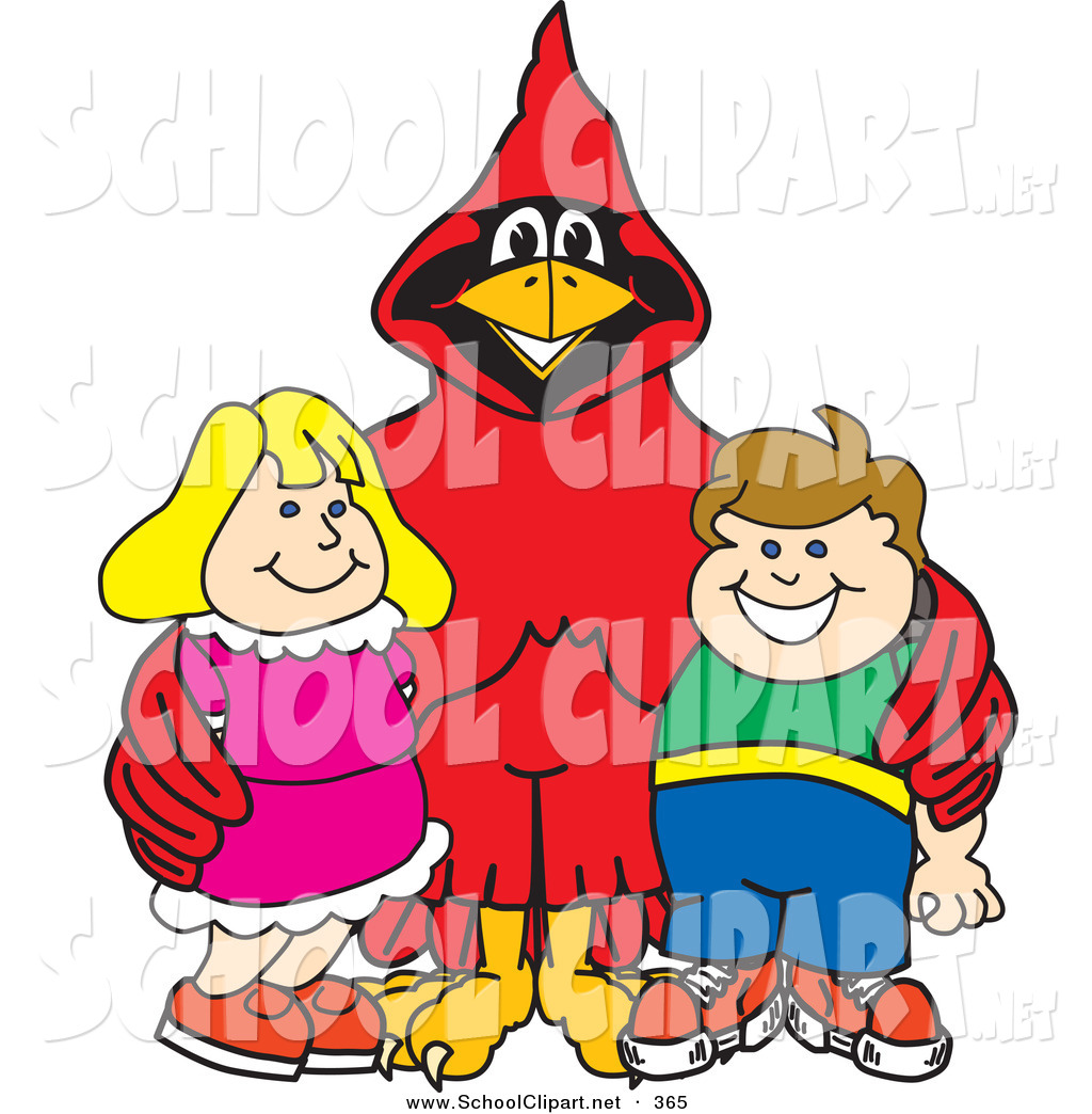 1024x1044 Clip Art Of A Happy Red Cardinal Character School Mascot