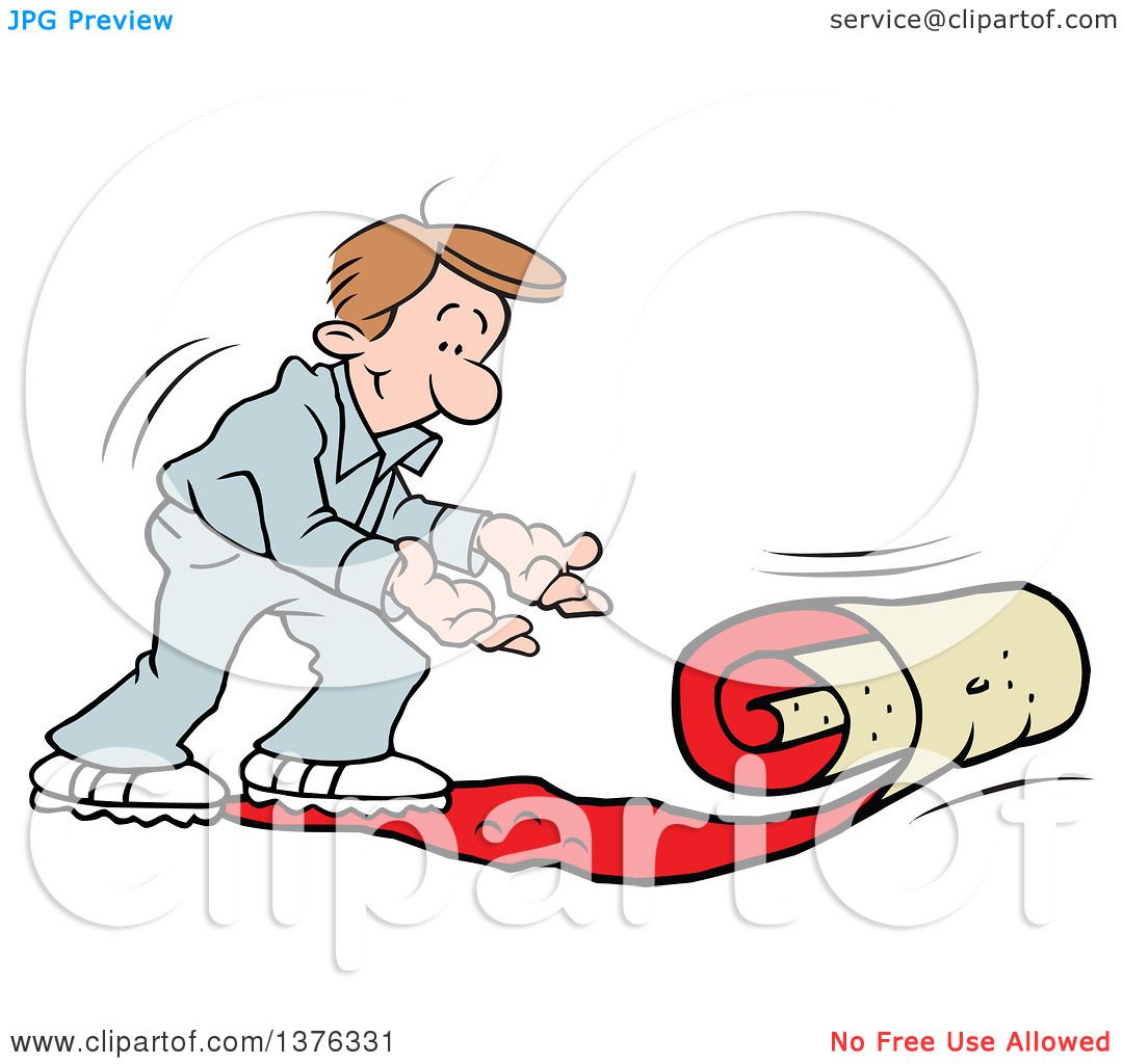 1080x1024 Clipart Of A Caucasian Man Rolling Out The Vip Red Carpet