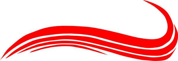 600x208 Swoosh Red Clip Art