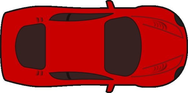 600x297 Clipart Red Crayon Unique Unique Red Car Top View 0d Clip Art