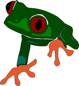 273x298 Red Eyed Tree Frog Clipart Transparent