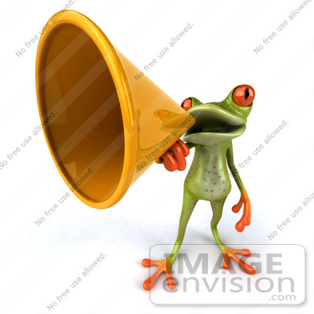 450x450 Royalty Free (Rf) Clipart Illustration Of A 3d Red Eyed Tree Frog