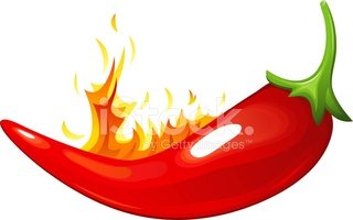320x200 Red Hot Chili Pepper Stock Vectors