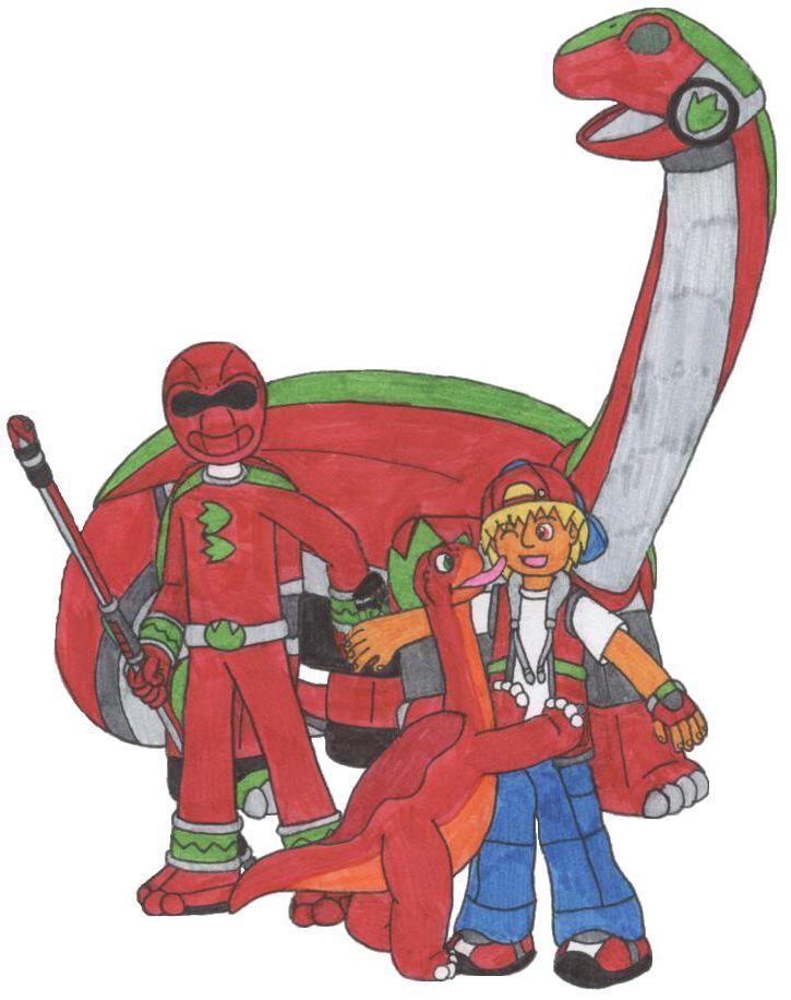 725x916 Jurassic Patrol Red Ranger By Mcsaurus