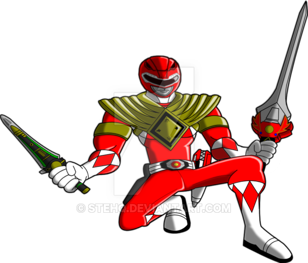 600x513 Power Rangers Animated Red Ranger (Armored) 2015 By Stehq