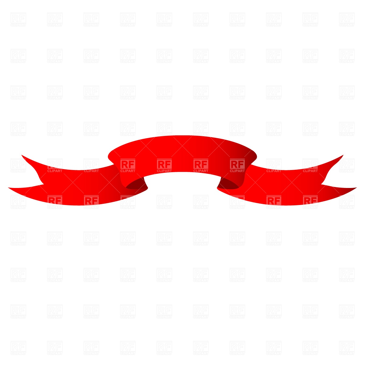 1200x1200 Red Ribbon Free Download Vector Clip Art Image