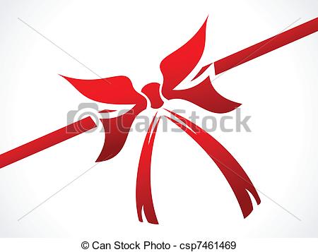 450x357 Abstract Red Ribbon For Gift Vector Illustration Eps Vectors