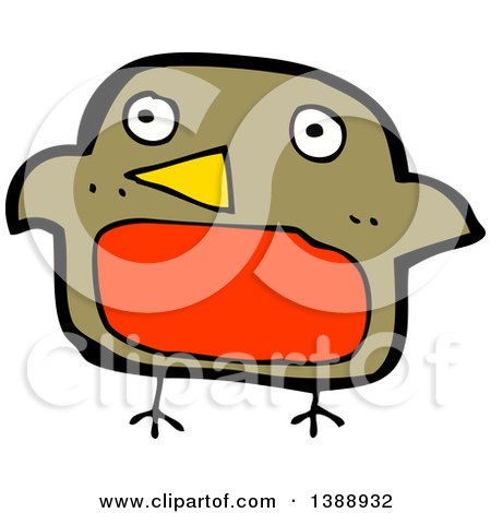 450x470 Cartoon Of A Robin Bird