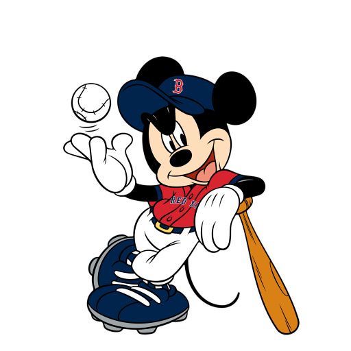 512x512 Mickey Mouse And Red Sox! It Doesn'T Get Much Better Than That