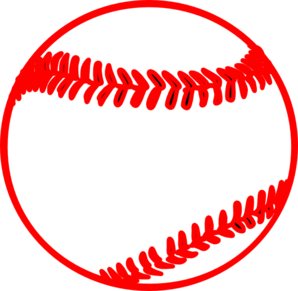 298x291 Red Thick Baseball Clip Art