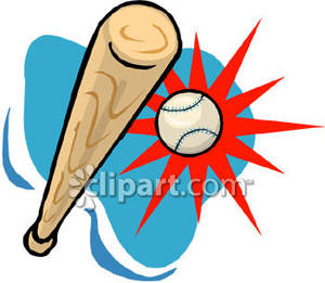 300x261 Baseball Clipart Baseball Hit