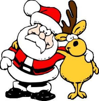394x400 Redneck Santa Clipart